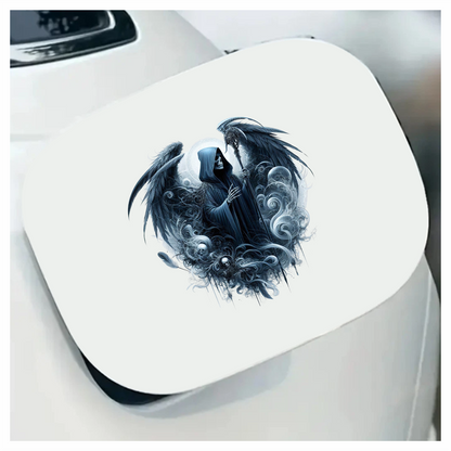 Skeleton Wings Skull Black Raven Vinyl Sticker Decal