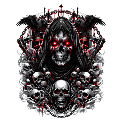 Skull Red Raven Cloak Blood Dark Vinyl Sticker Decal
