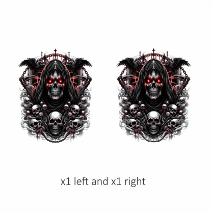 Skull Red Raven Cloak Blood Dark Vinyl Sticker Decal