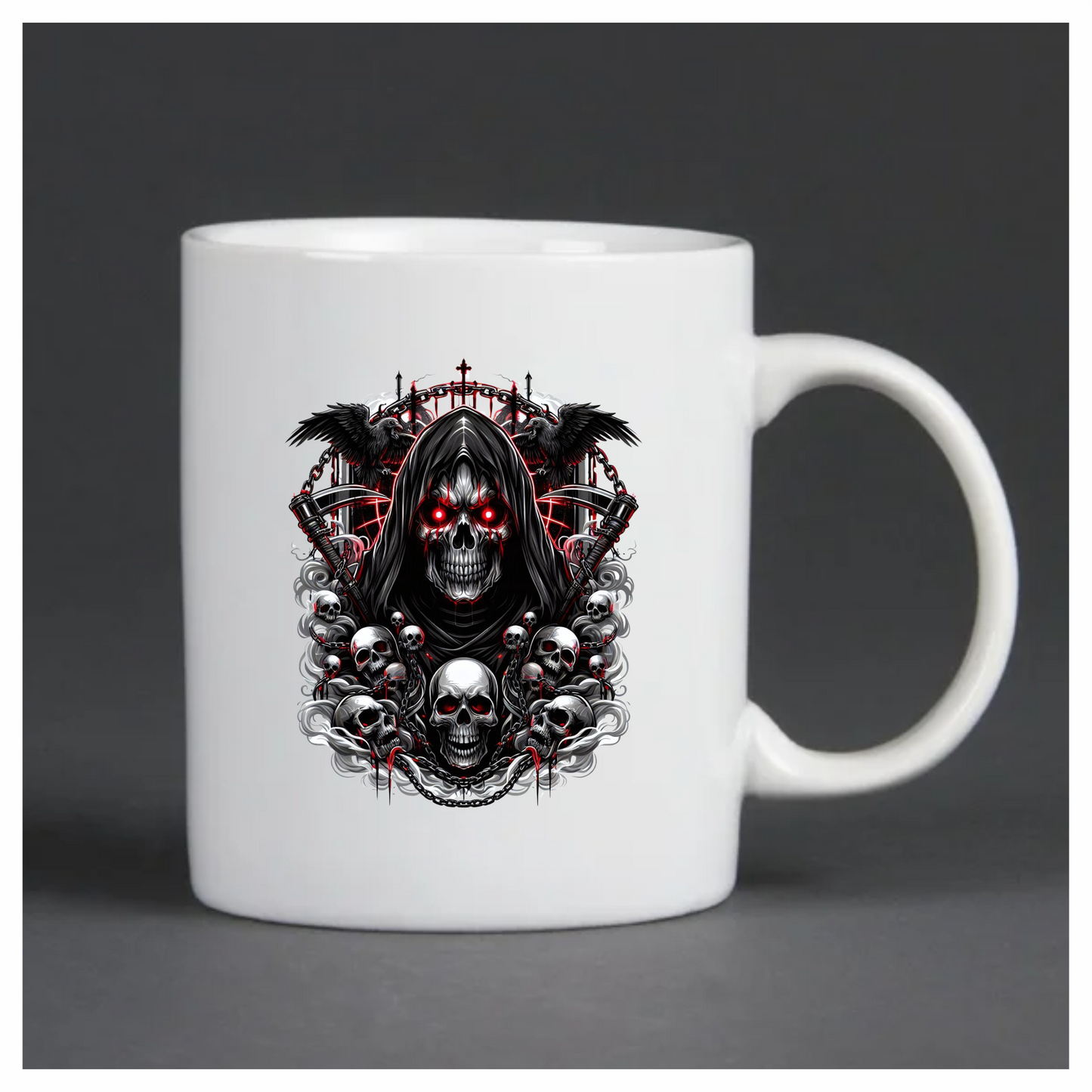 Skull Red Raven Cloak Blood Dark Vinyl Sticker Decal