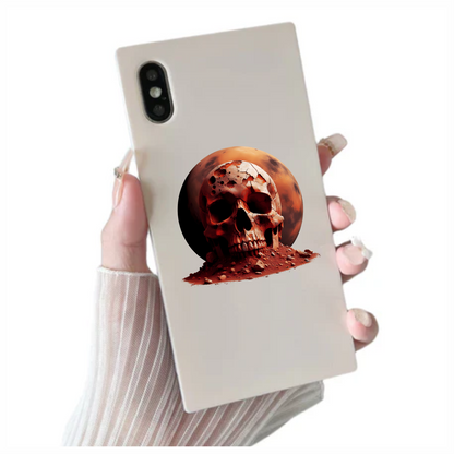 Red Skull Mars Rocks Vinyl Sticker Decal
