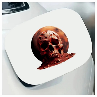 Red Skull Mars Rocks Vinyl Sticker Decal
