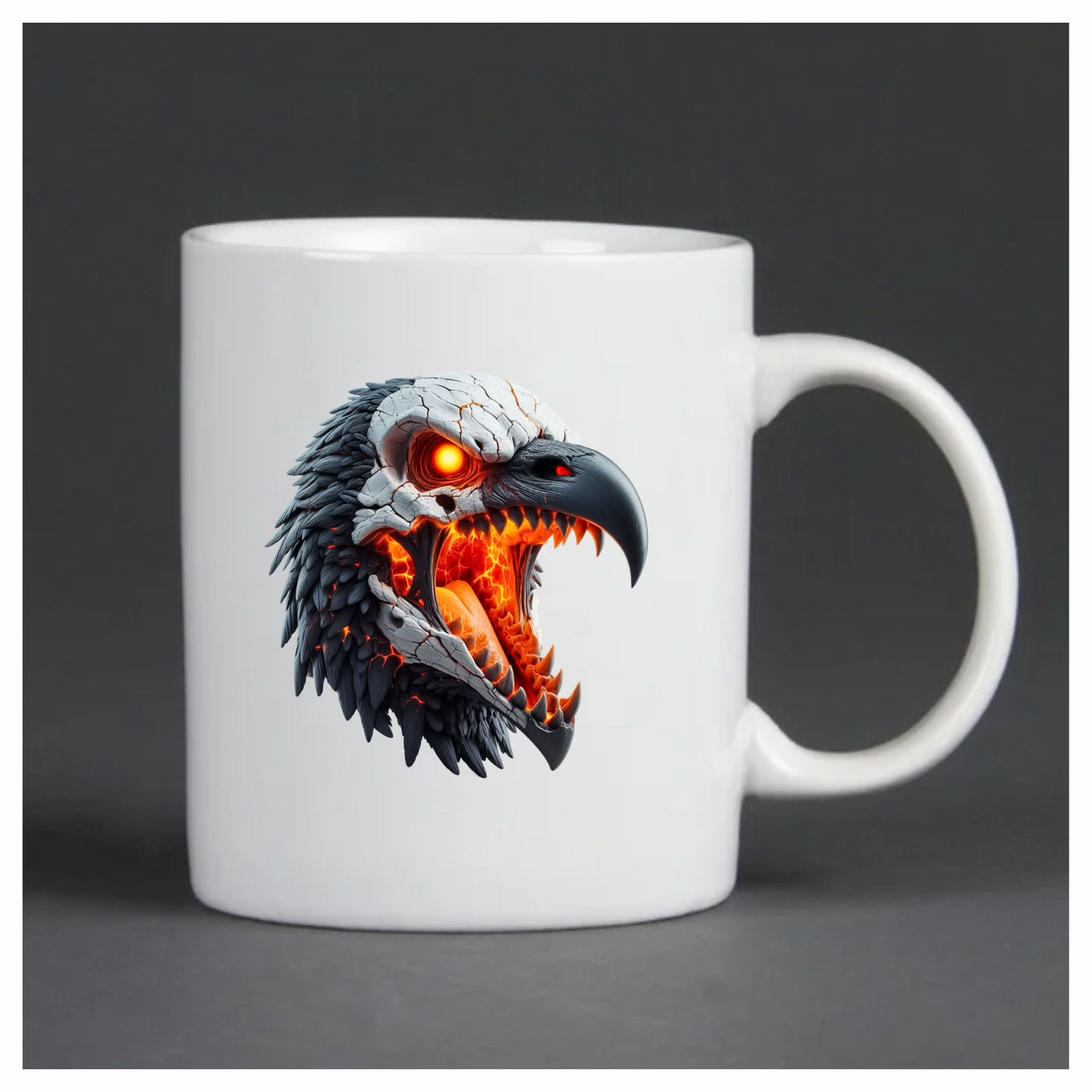 Vulture Skull Orange Glowing Bird Vinyl Sticker Decal