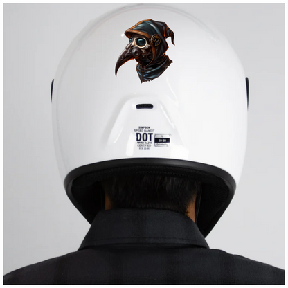 Plague Doctor Skull Black Bird Vinyl Sticker Decal