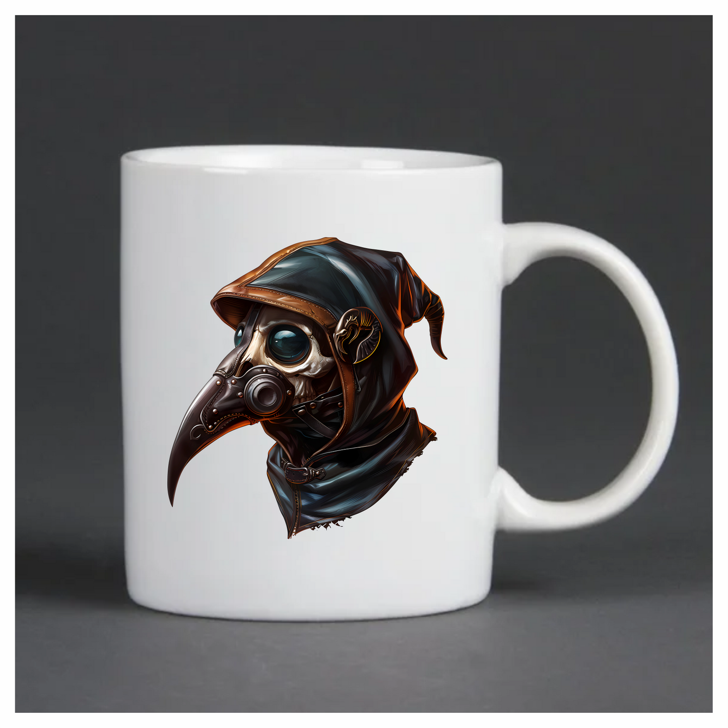 Plague Doctor Skull Black Bird Vinyl Sticker Decal