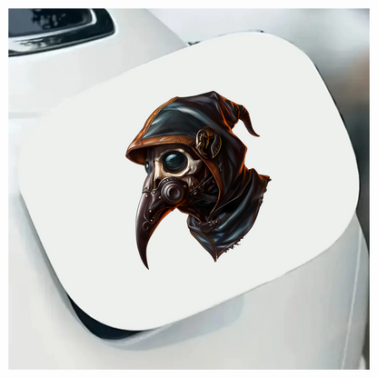 Plague Doctor Skull Black Bird Vinyl Sticker Decal