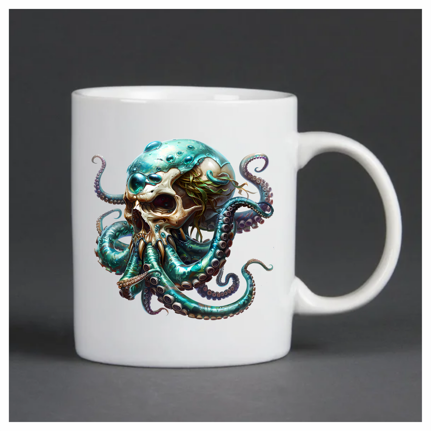 Skull Octopus Blue Tentacles Sea Vinyl Sticker Decal