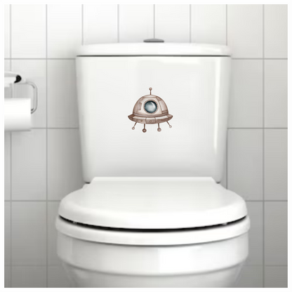 Alien Breed Spaceship Round Window Brown Vinyl Decal Sticker