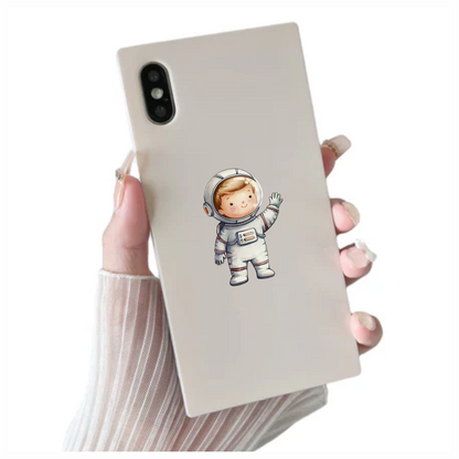 Astronaut Child Character White Suit Vinyl Decal Sticker