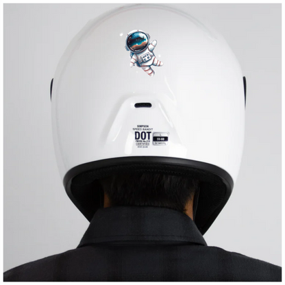 Astronaut Cartoon Space Blue Suit Vinyl Decal Sticker