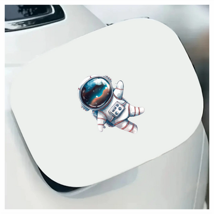 Astronaut Cartoon Space Blue Suit Vinyl Decal Sticker
