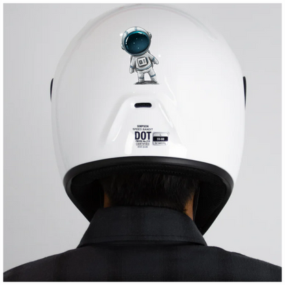Astronaut Character With Blue Helmet Vinyl Decal Sticker
