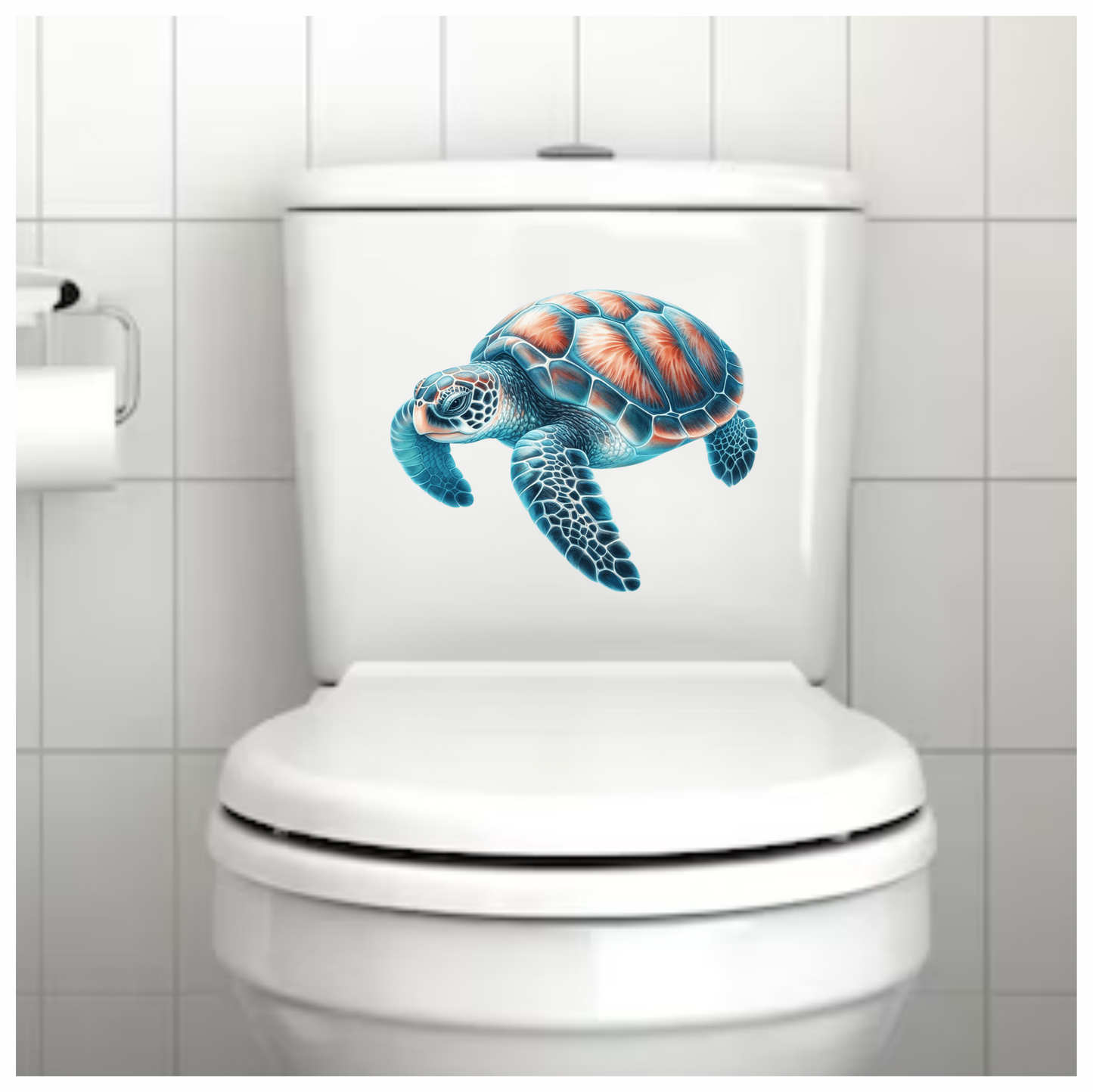 Sea Turtle Blue Shell Ocean Vinyl Decal Sticker
