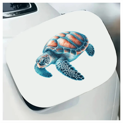 Sea Turtle Blue Shell Ocean Vinyl Decal Sticker