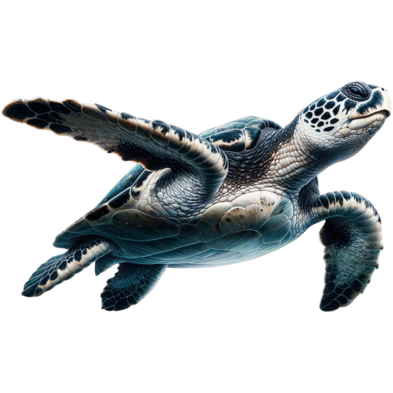 Tortoise on a white background