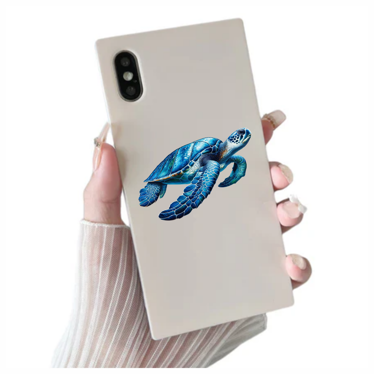 Sea Turtle Blue Shell Graceful Swim Vinyl Decal Sticker