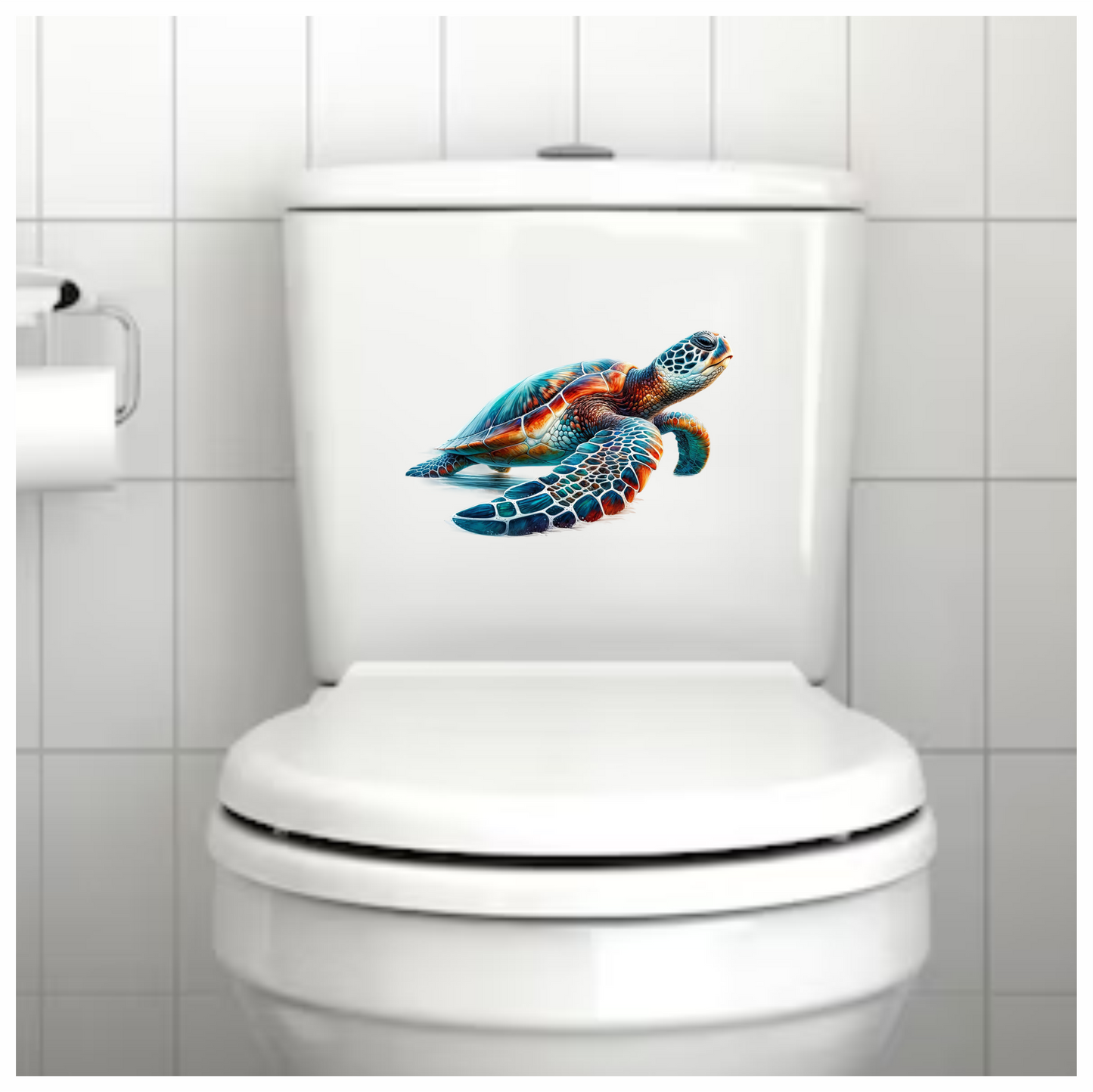 Sea Turtle Ocean Blue Swimming Graceful Vinyl Decal Sticker