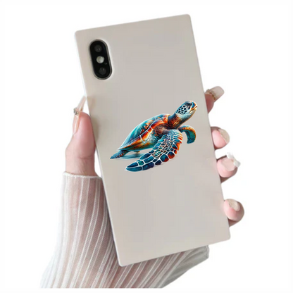 Sea Turtle Ocean Blue Swimming Graceful Vinyl Decal Sticker