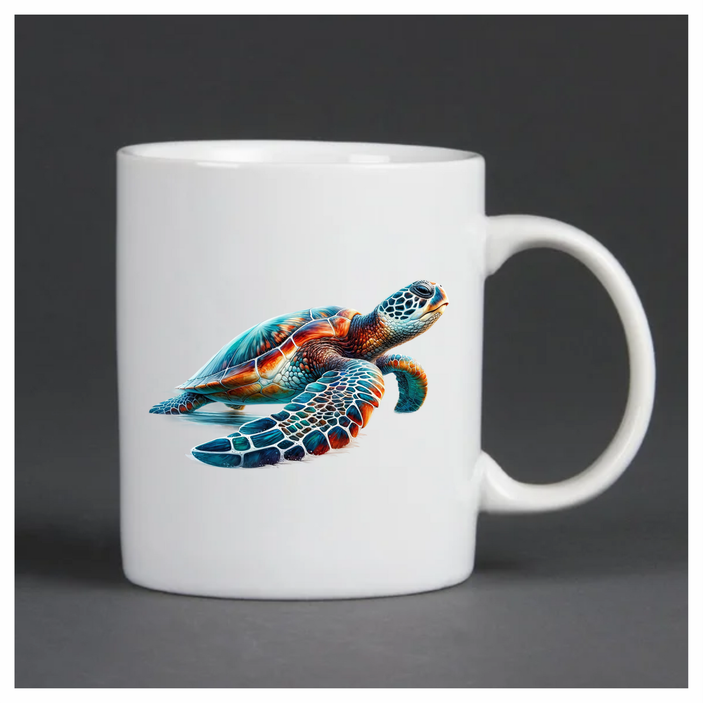 Sea Turtle Ocean Blue Swimming Graceful Vinyl Decal Sticker