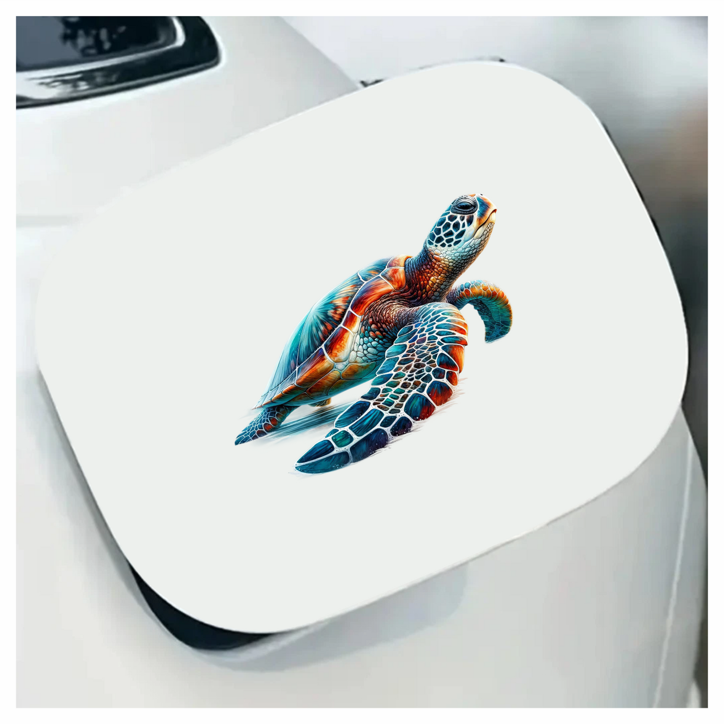 Sea Turtle Ocean Blue Swimming Graceful Vinyl Decal Sticker