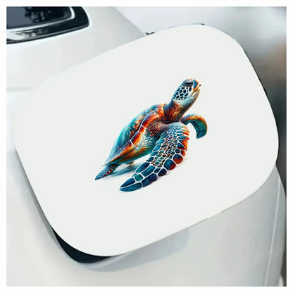 Sea Turtle Ocean Blue Swimming Graceful Vinyl Decal Sticker