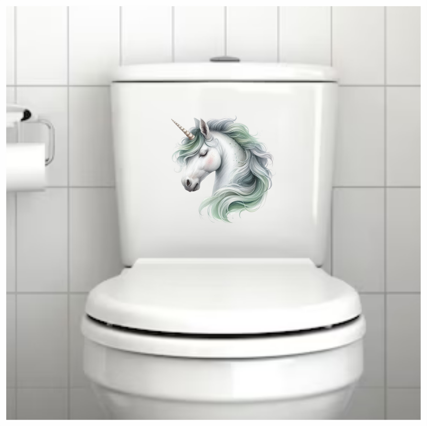 Unicorn Horse White Pastel Mane Vinyl Decal Sticker