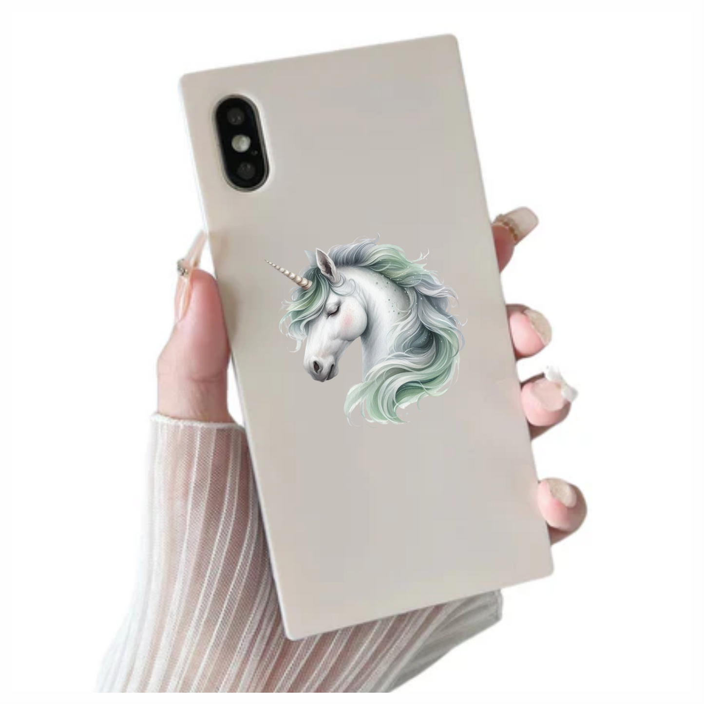 Unicorn Horse White Pastel Mane Vinyl Decal Sticker