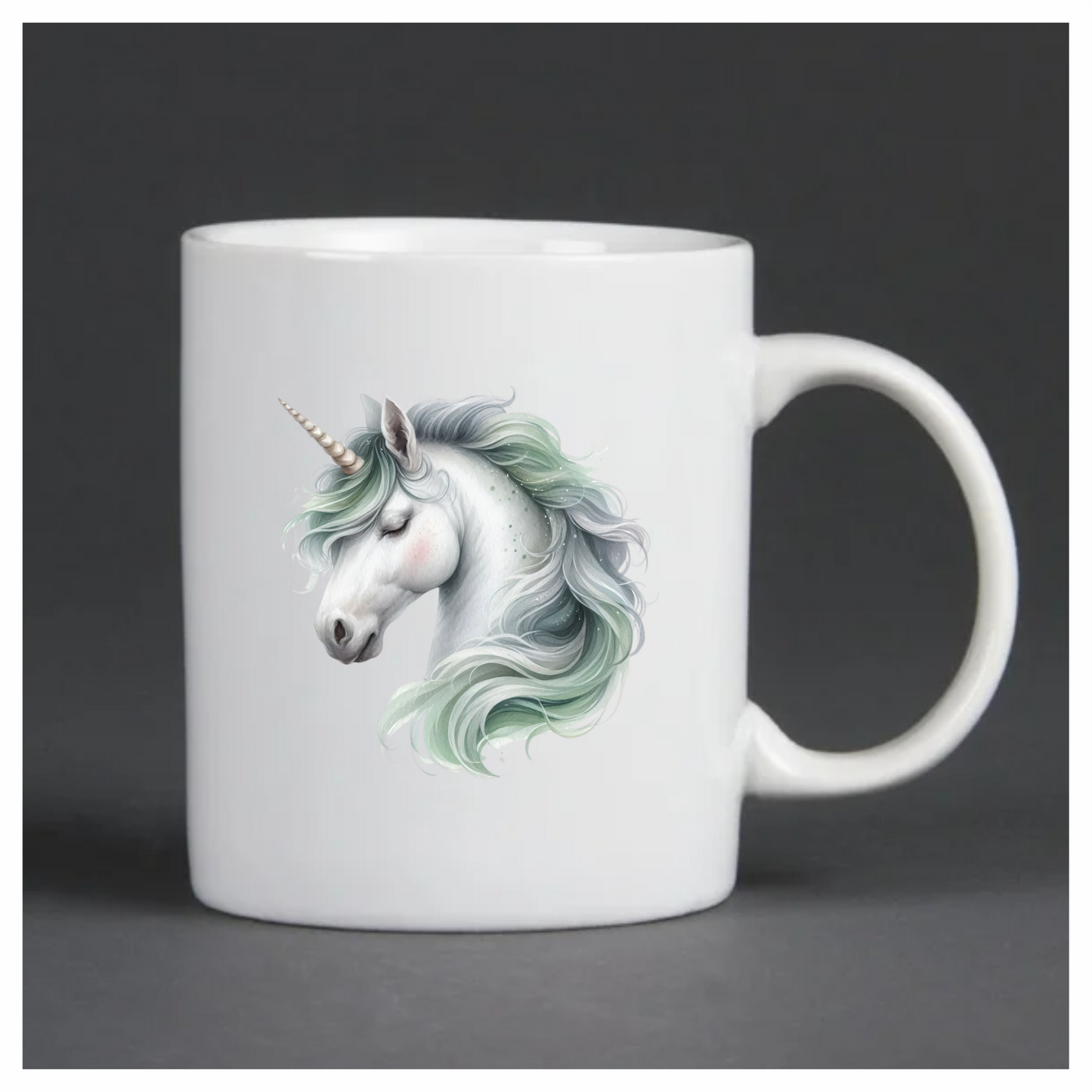 Unicorn Horse White Pastel Mane Vinyl Decal Sticker