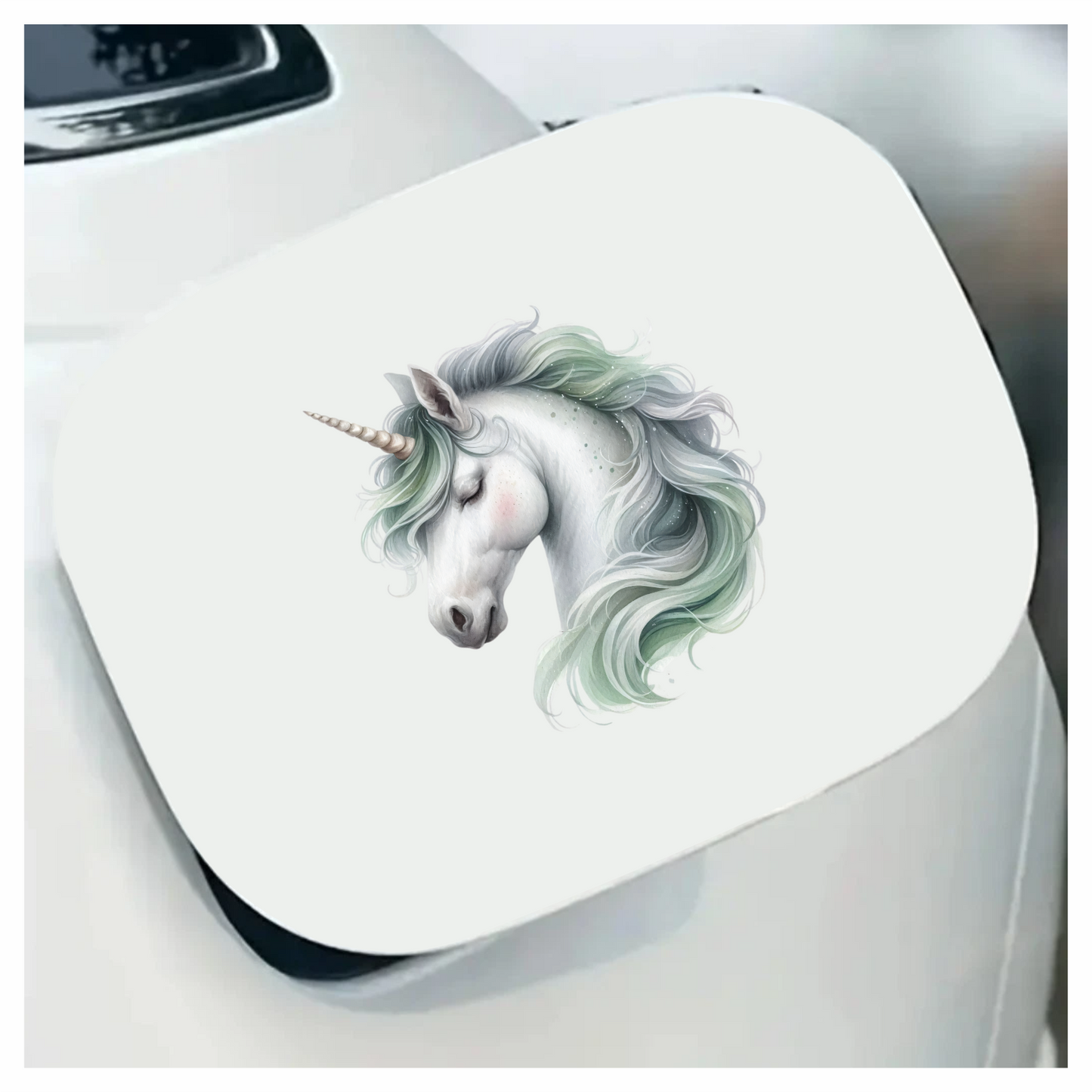Unicorn Horse White Pastel Mane Vinyl Decal Sticker