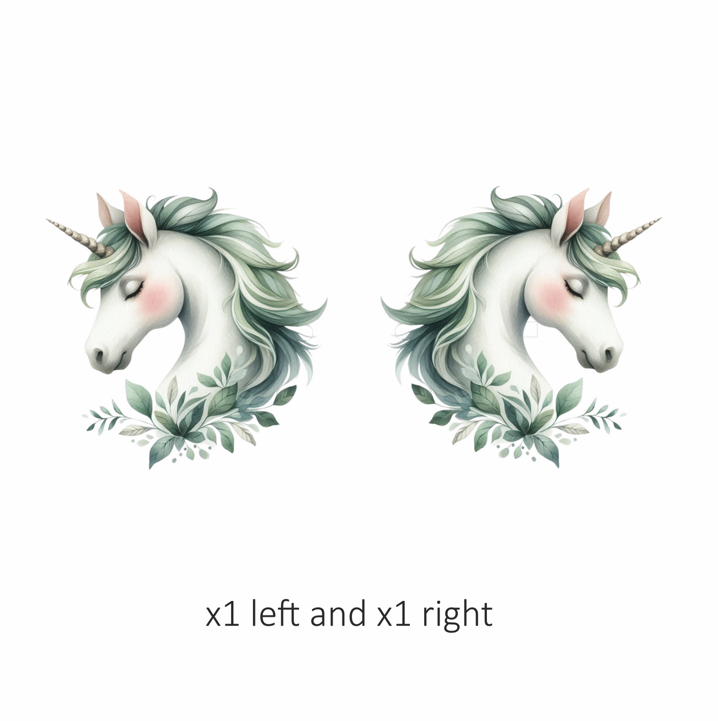 Unicorn Horse With Grey Mane Vinyl Decal Sticker