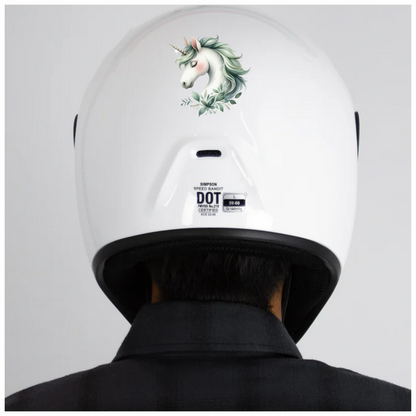Unicorn Horse With Grey Mane Vinyl Decal Sticker