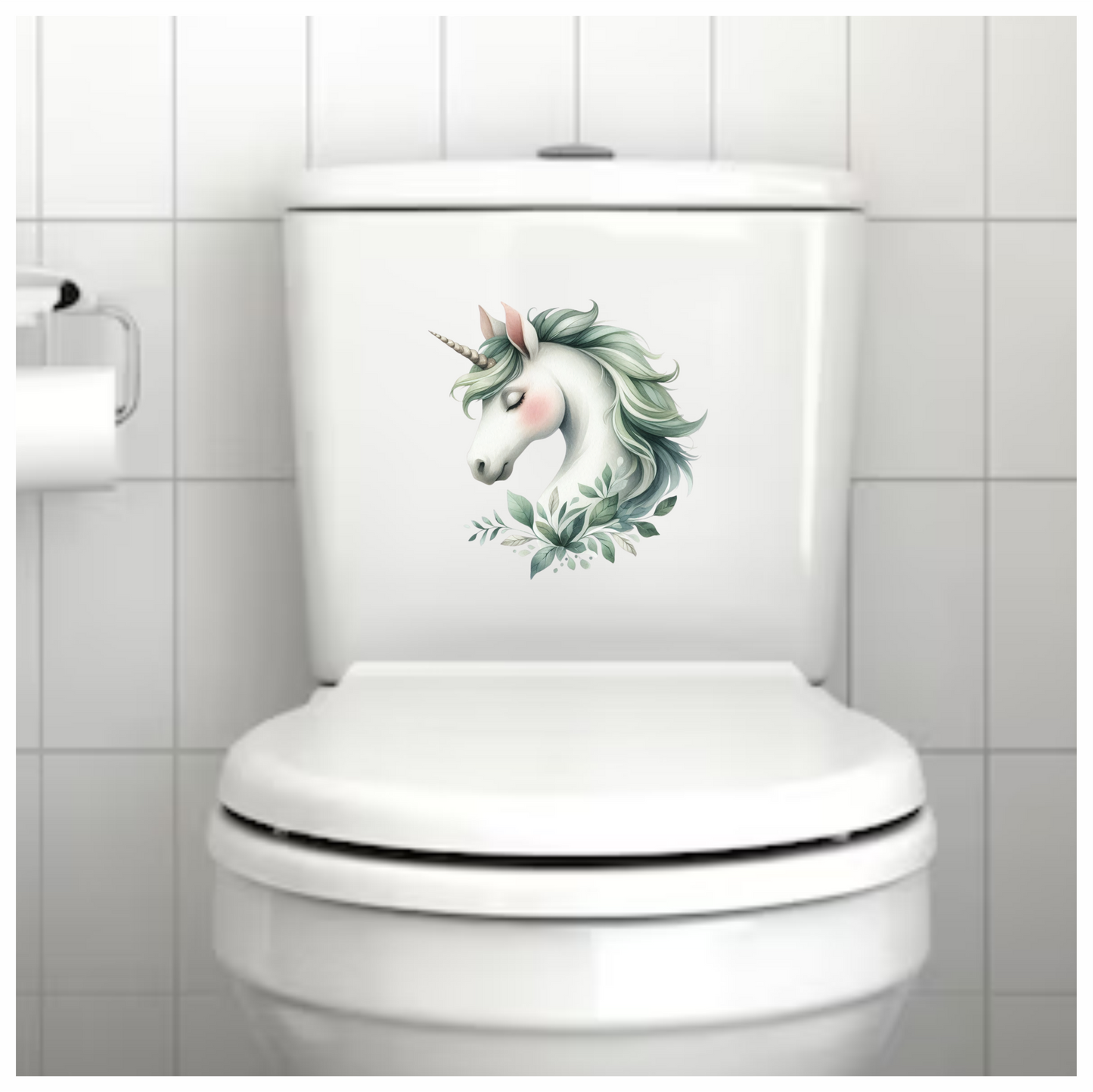Unicorn Horse With Grey Mane Vinyl Decal Sticker