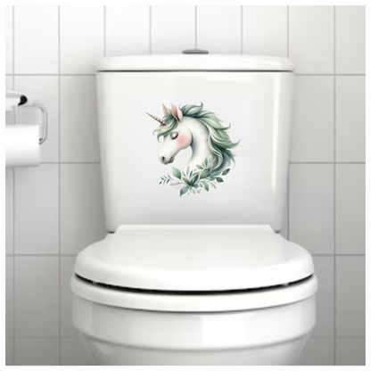 Unicorn Horse With Grey Mane Vinyl Decal Sticker