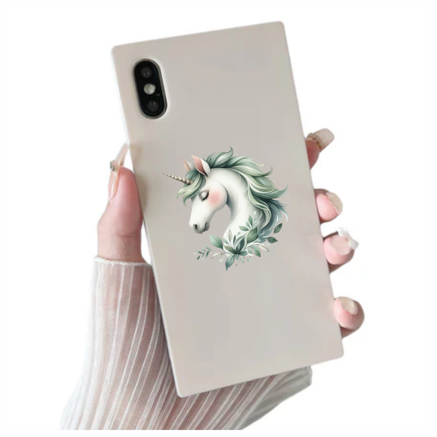 Unicorn Horse With Grey Mane Vinyl Decal Sticker