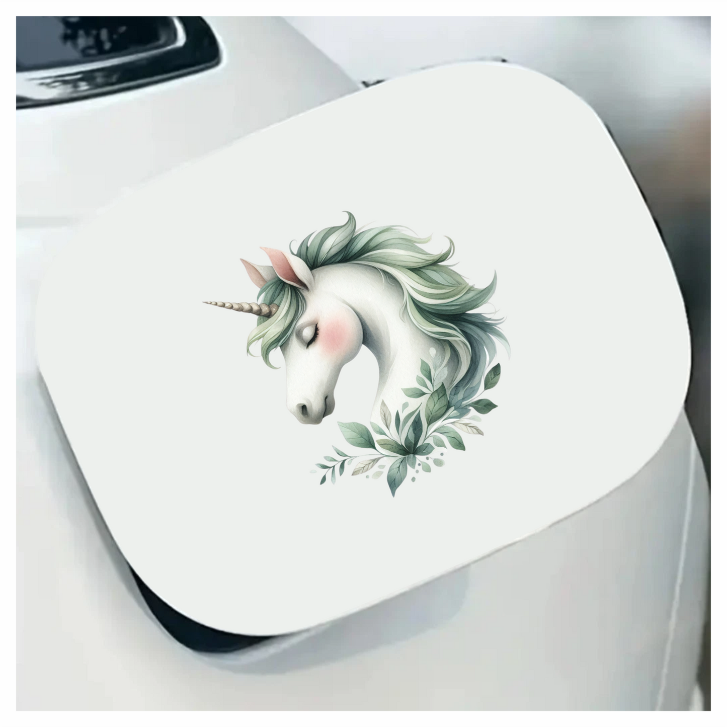 Unicorn Horse With Grey Mane Vinyl Decal Sticker