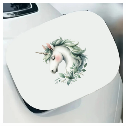 Unicorn Horse With Grey Mane Vinyl Decal Sticker