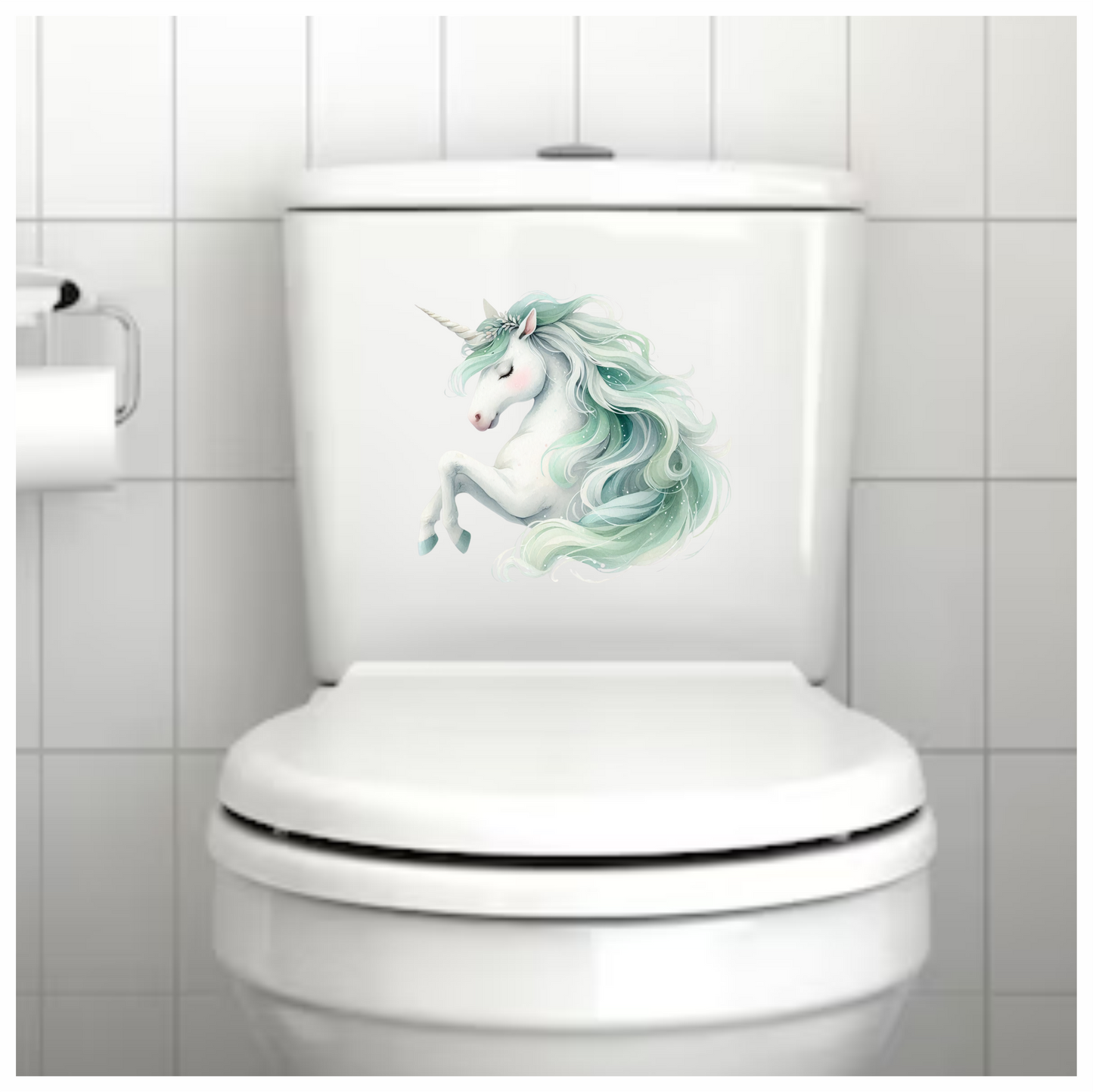 Unicorn Horse With Teal Mane Vinyl Decal Sticker