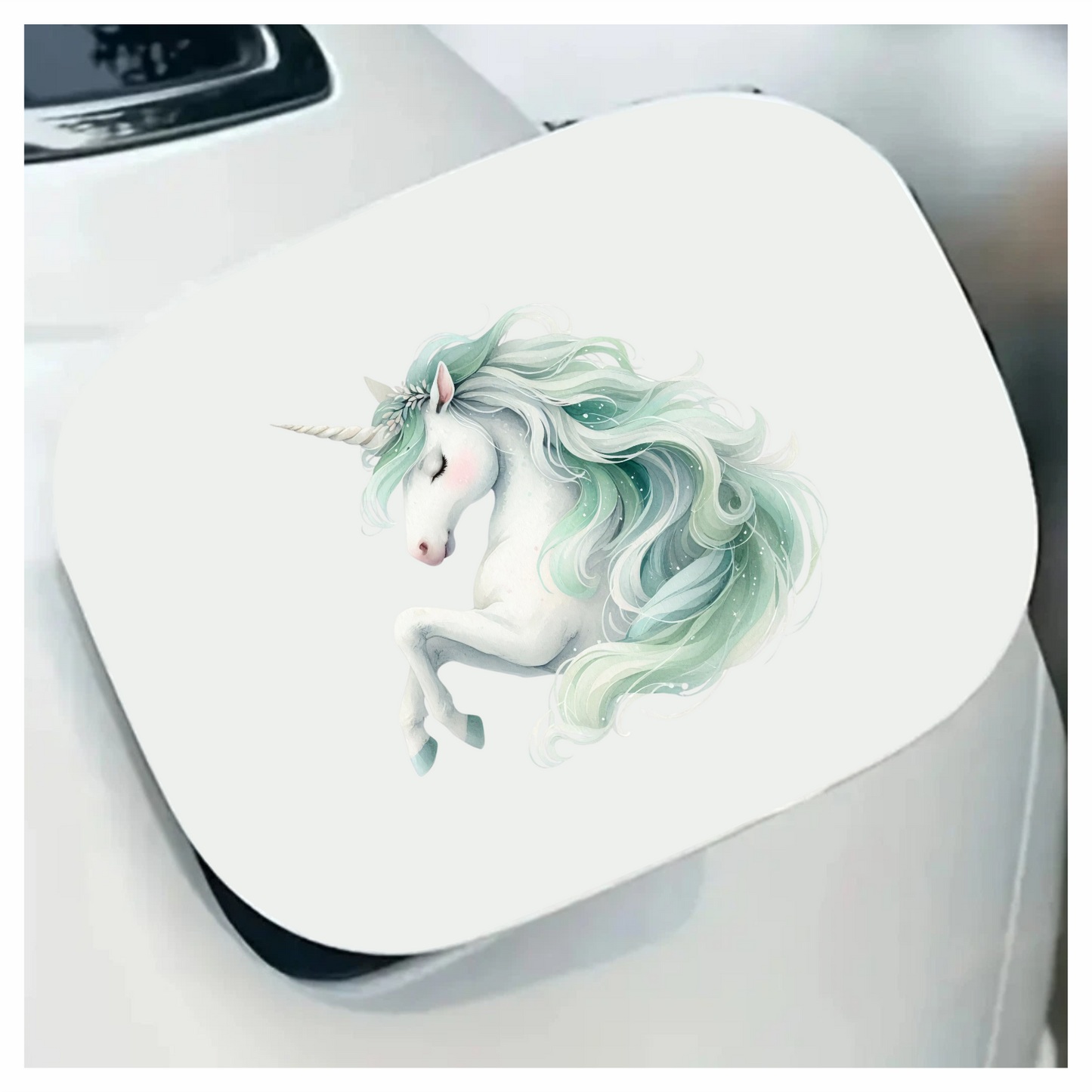Unicorn Horse With Teal Mane Vinyl Decal Sticker