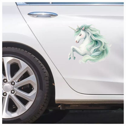 Unicorn Horse With Teal Mane Vinyl Decal Sticker