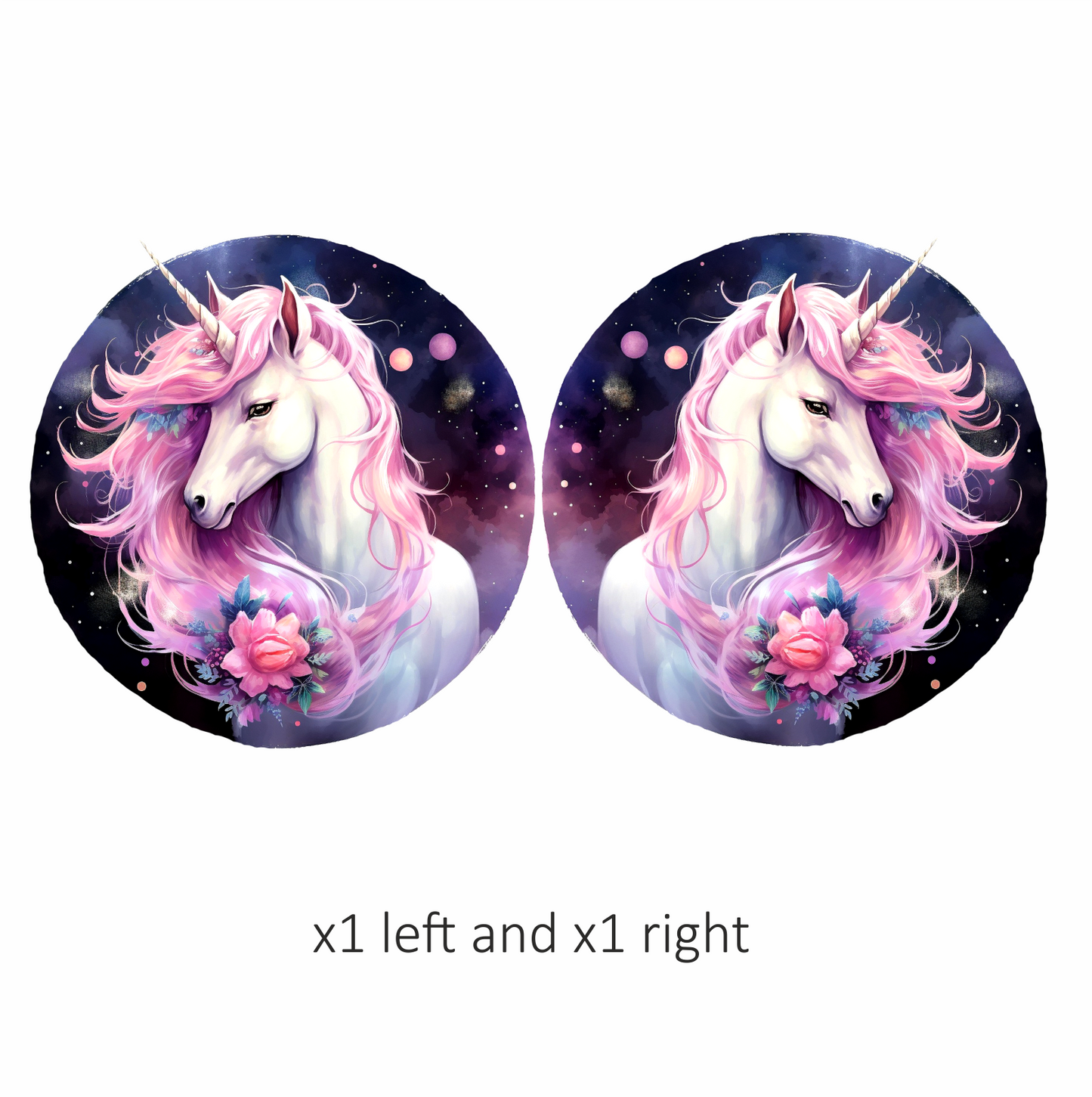 Unicorn Horse With Pink Mane Vinyl Decal Sticker