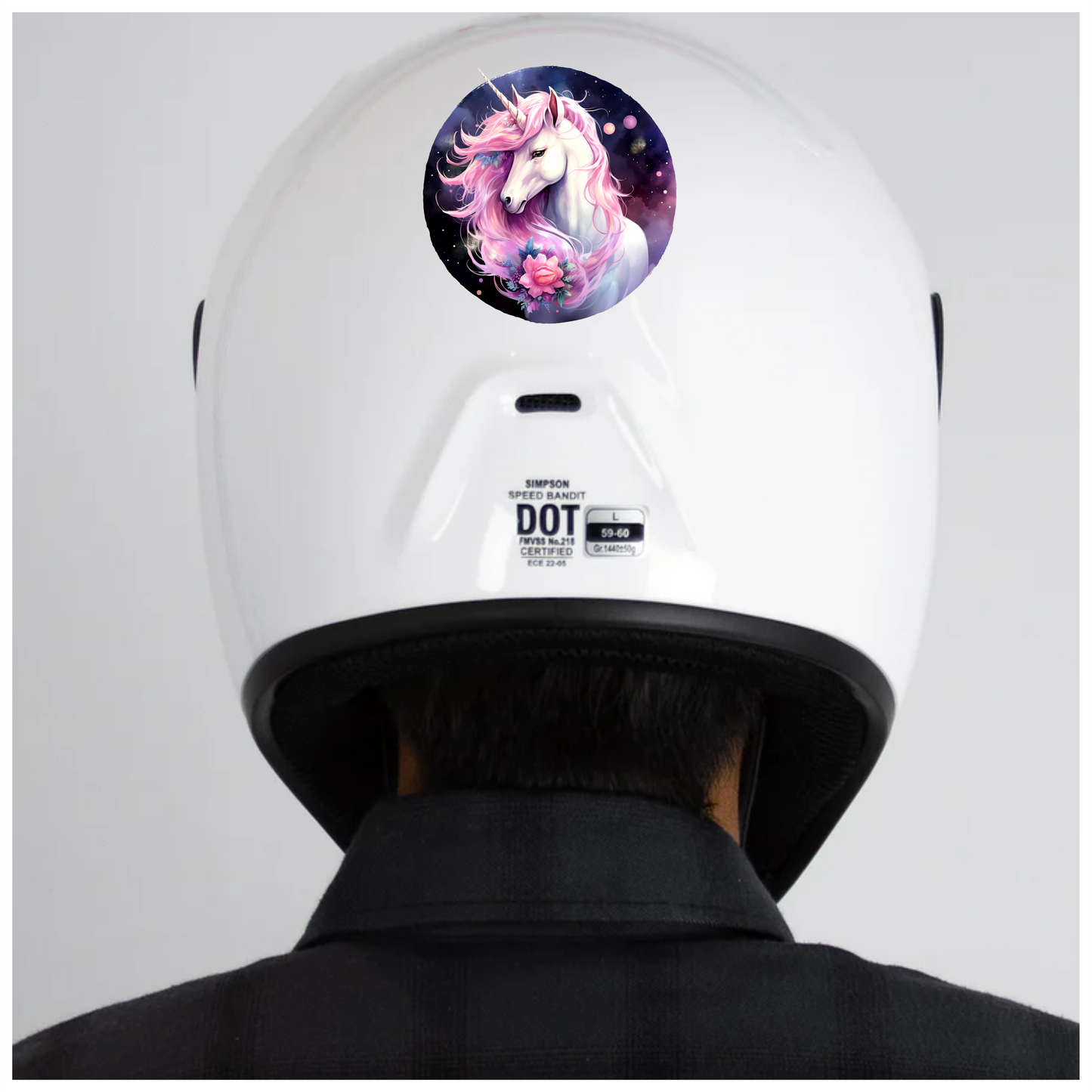Unicorn Horse With Pink Mane Vinyl Decal Sticker