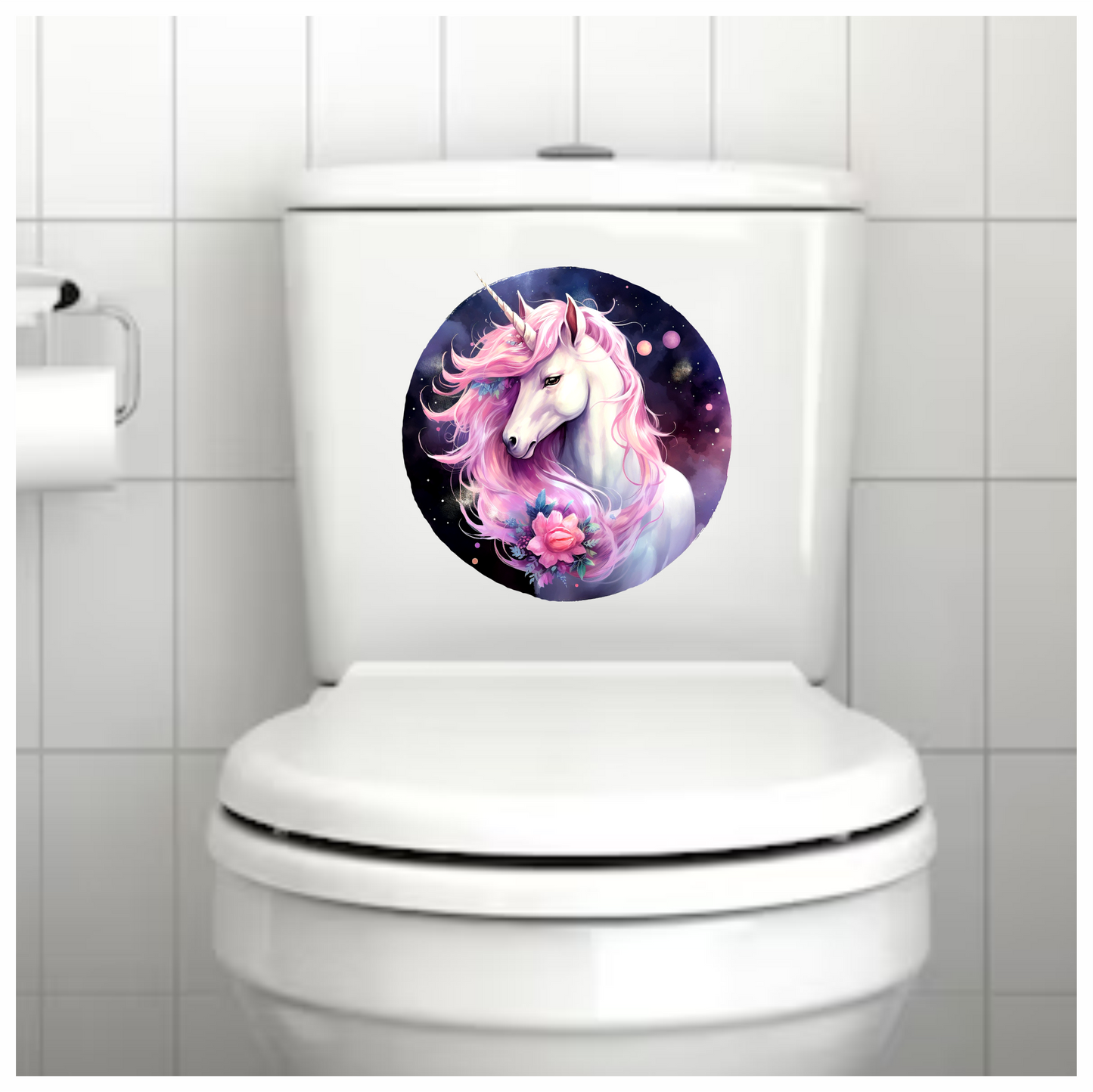 Unicorn Horse With Pink Mane Vinyl Decal Sticker