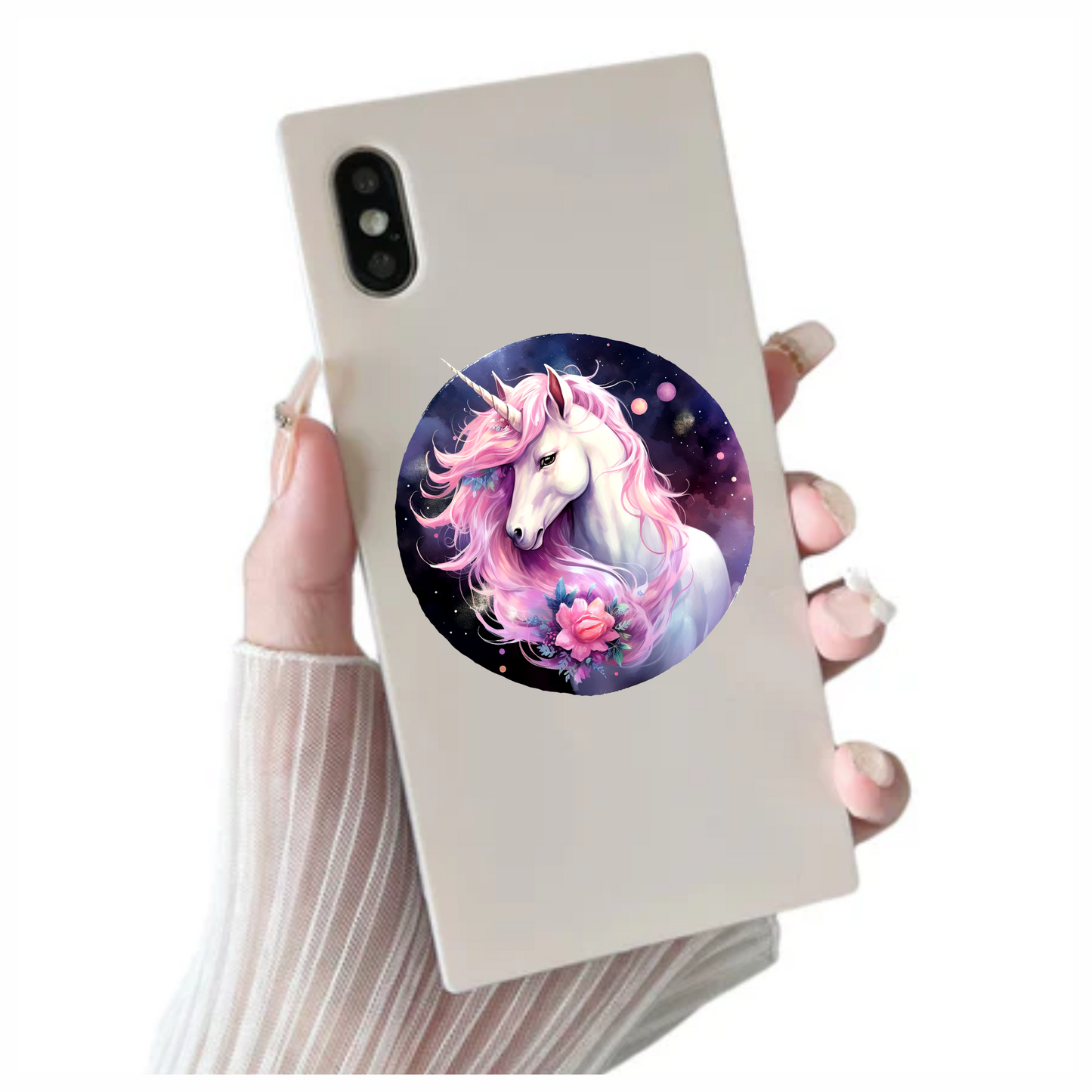 Unicorn Horse With Pink Mane Vinyl Decal Sticker