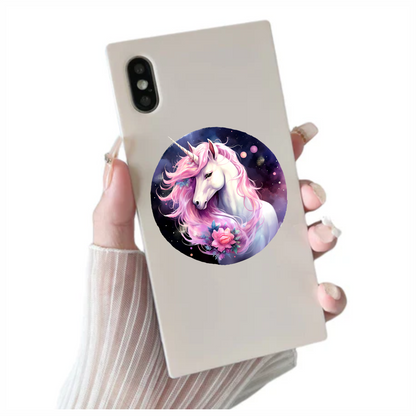 Unicorn Horse With Pink Mane Vinyl Decal Sticker