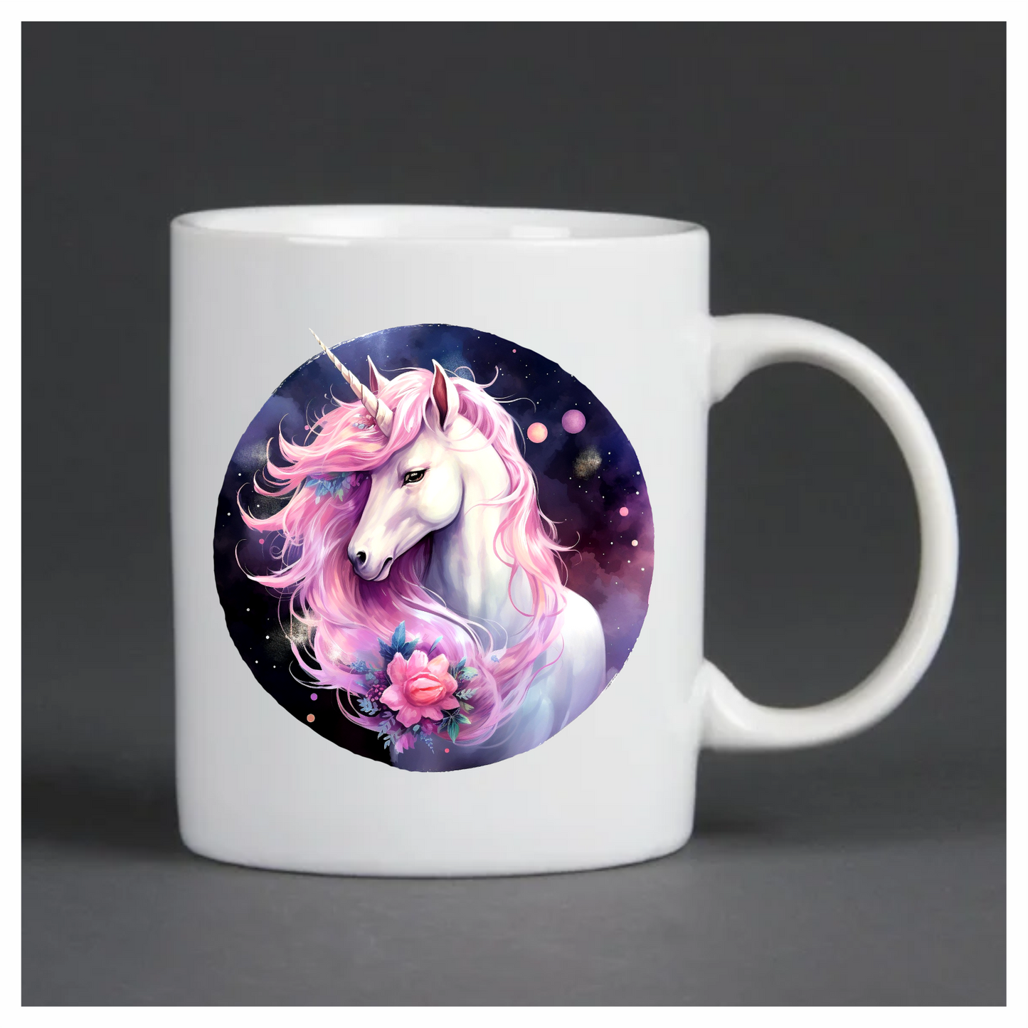 Unicorn Horse With Pink Mane Vinyl Decal Sticker