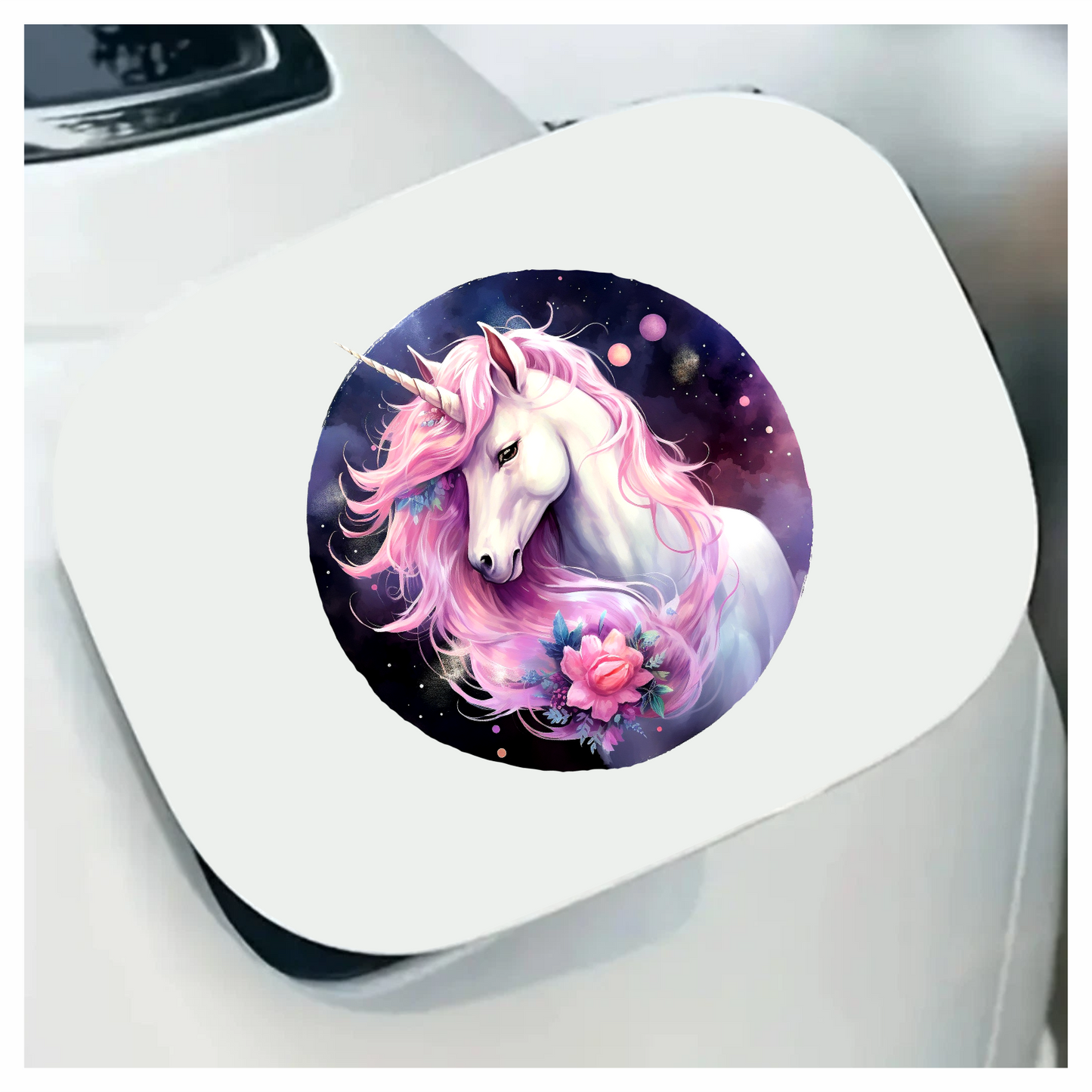 Unicorn Horse With Pink Mane Vinyl Decal Sticker
