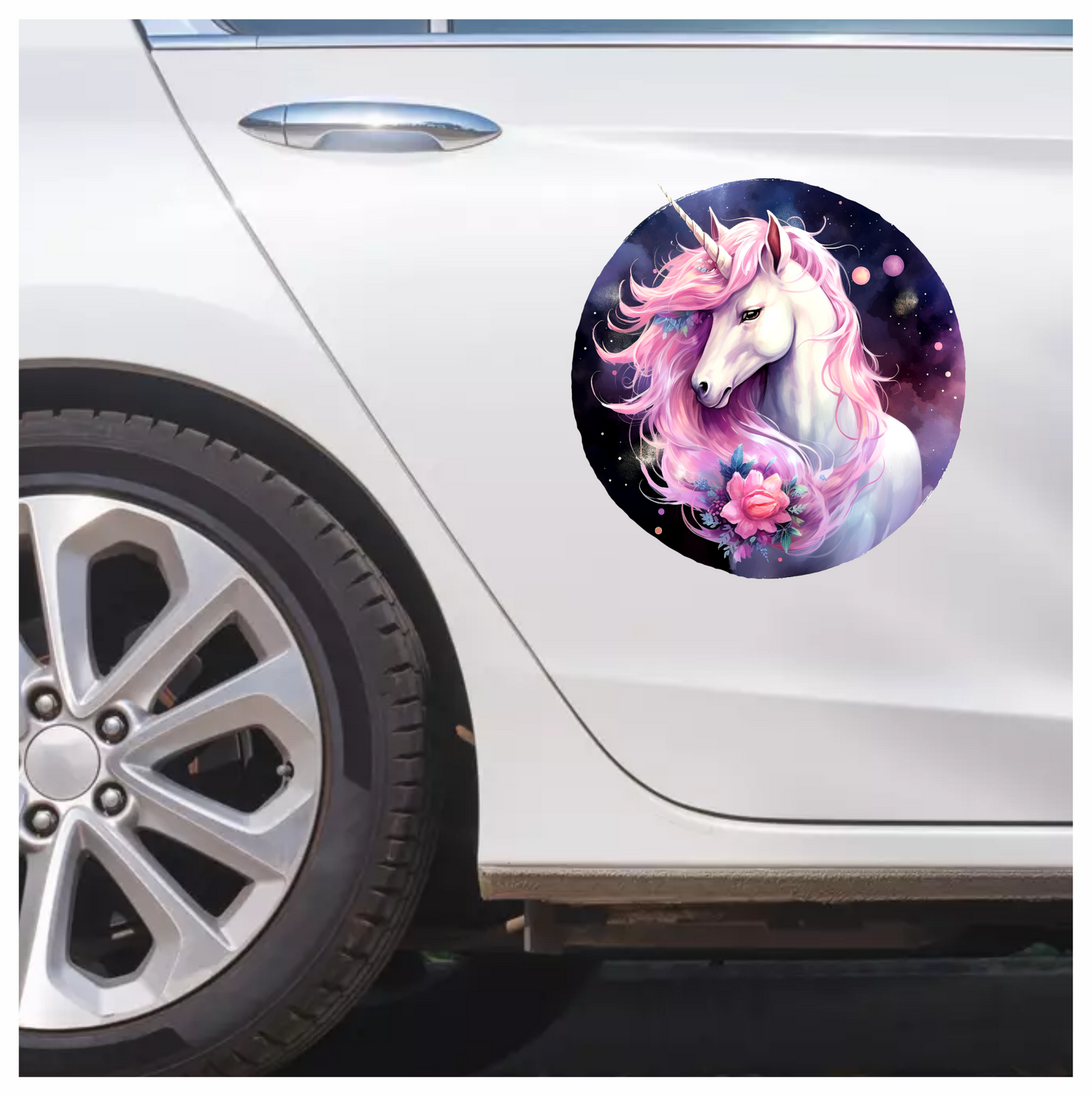 Unicorn Horse With Pink Mane Vinyl Decal Sticker