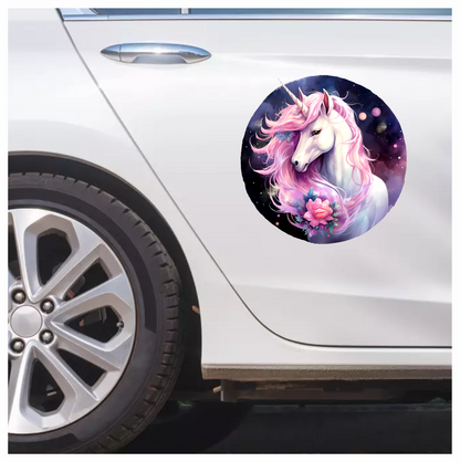 Unicorn Horse With Pink Mane Vinyl Decal Sticker