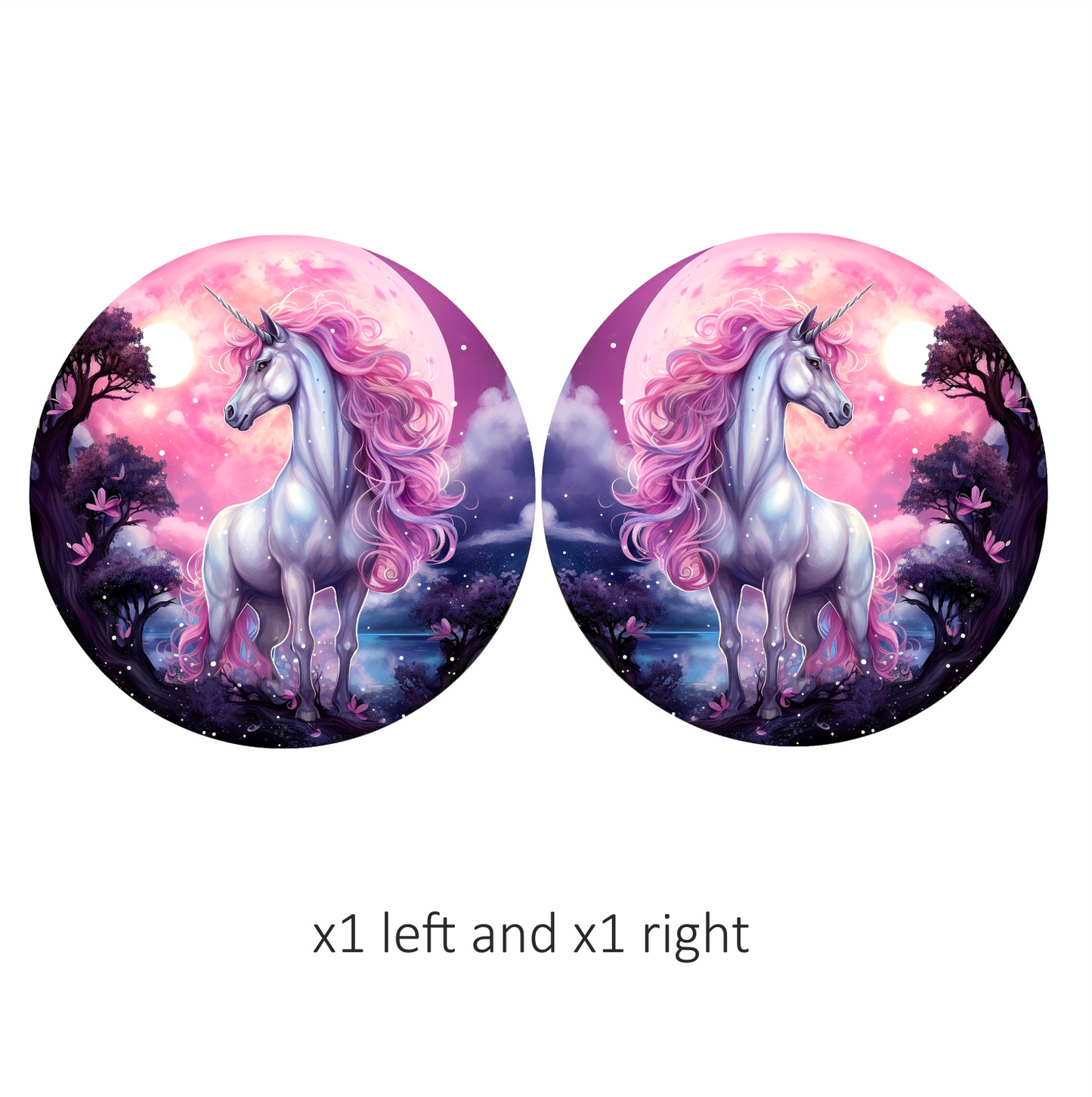 Majestic Unicorn Horse Pink Moonlight Vinyl Decal Sticker