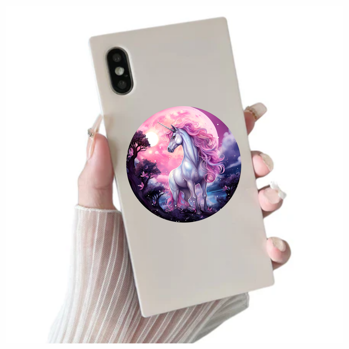 Majestic Unicorn Horse Pink Moonlight Vinyl Decal Sticker